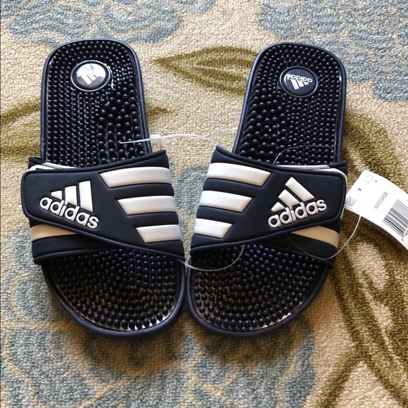 adidas Shoes - Adissage navy blue slides